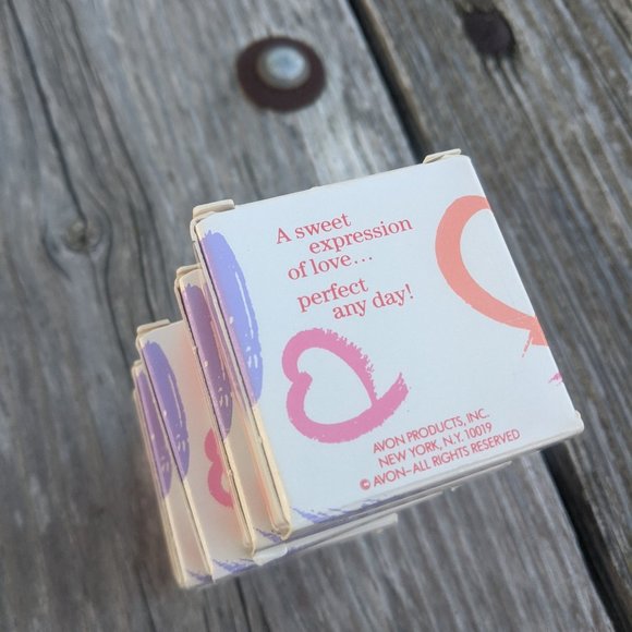 Novelty Vintage Avon Conversation Heart Soaps Bundle Set of 6 - Picture 5 of 10